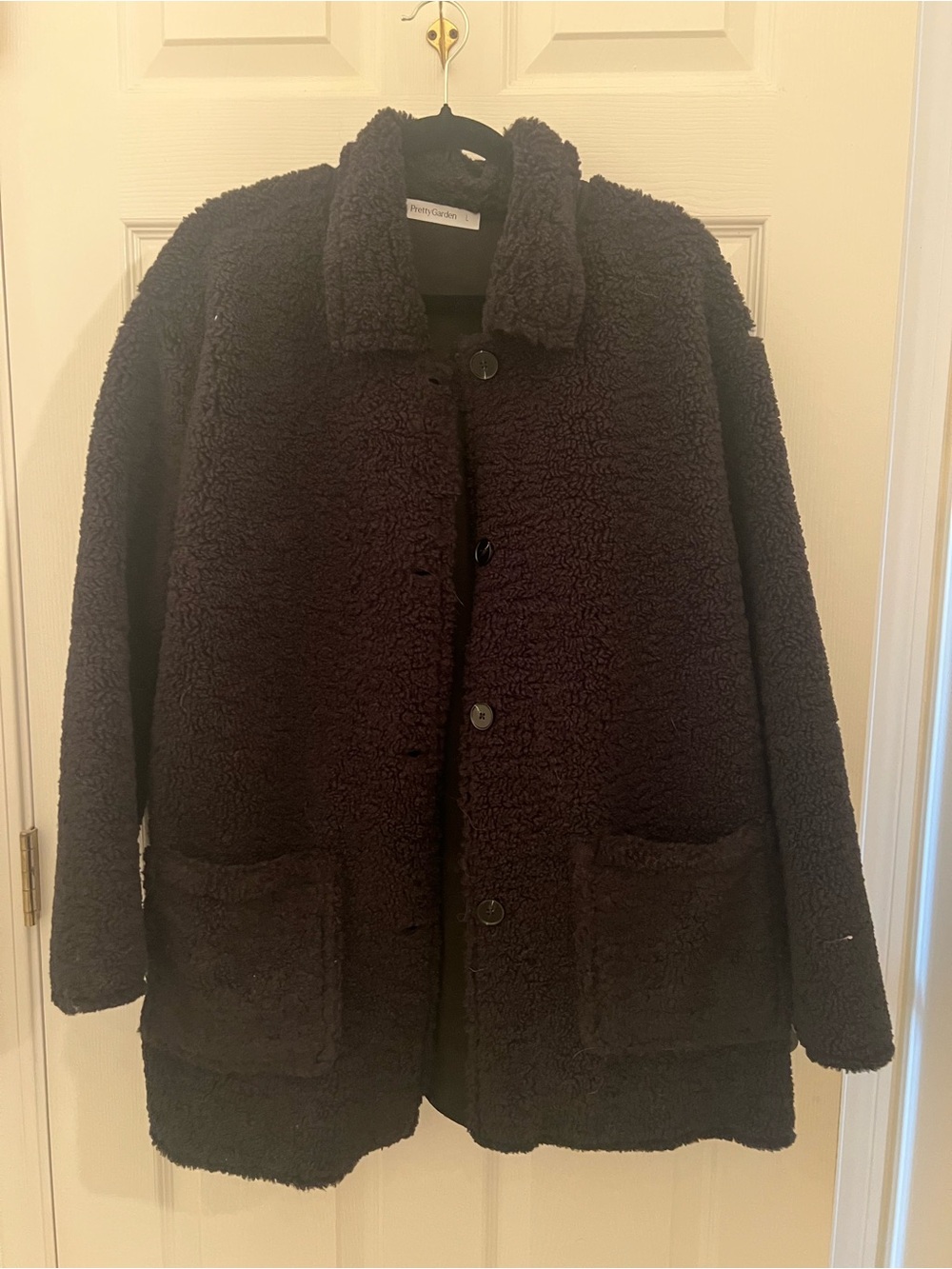 Cozy Black Sherpa Coat - Unbranded Men’s Jacket